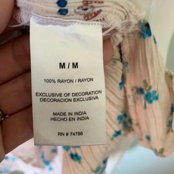 BILA BOHO GYPSY FLORAL TASSEL JESSICA TANK TOP MED - Picture 9 of 9